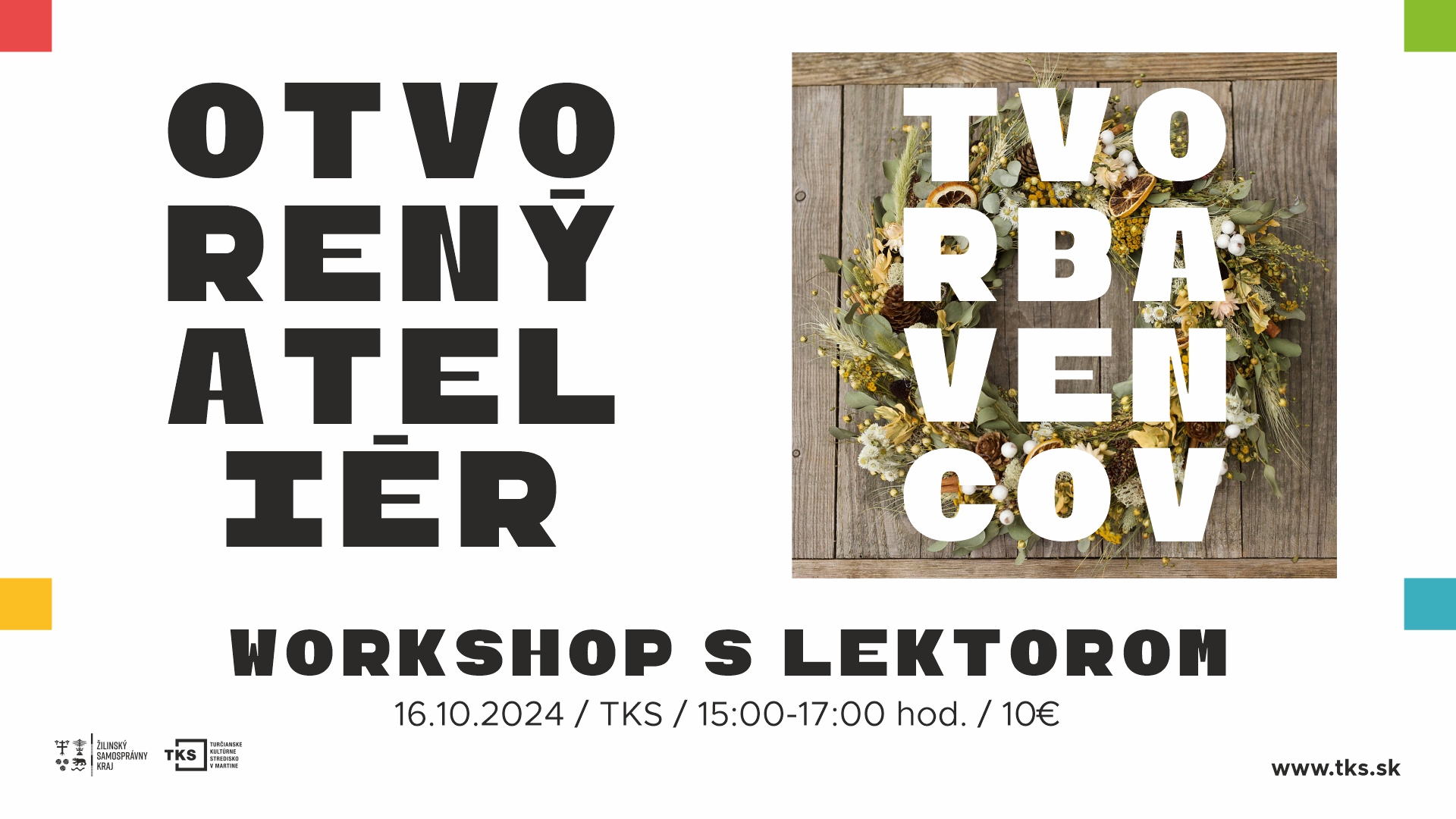 OTVORENÝ ATELIÉR – workshop TVORBA VENCOV